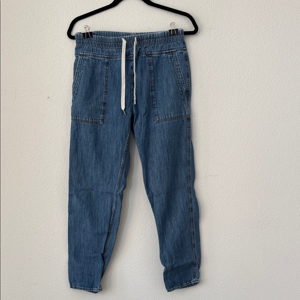 James Perse Blue Denim Jogger Pants
